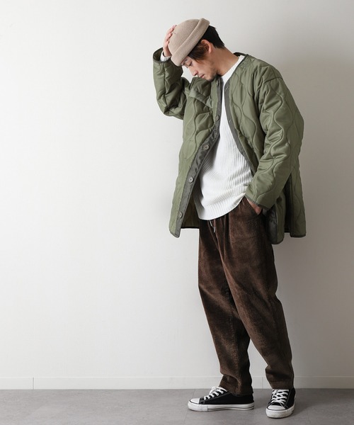 ZIP FIVE（ジップファイブ）の「【ZIP FIVE】 ドローコード内蔵 コーデュロイ テーパード タック パンツ（チノパンツ・メンズ・ブラック/ベージュ/ブラウン/グレー/カーキ/オレンジ/アイボリー/チャコール・MEDIUM/LARGE/X-LARGE）」の20枚目の写真