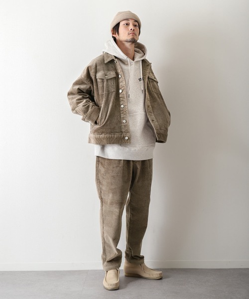 ZIP FIVE（ジップファイブ）の「【ZIP FIVE】 ドローコード内蔵 コーデュロイ テーパード タック パンツ（チノパンツ・メンズ・ブラック/ベージュ/ブラウン/グレー/カーキ/オレンジ/アイボリー/チャコール・MEDIUM/LARGE/X-LARGE）」の22枚目の写真