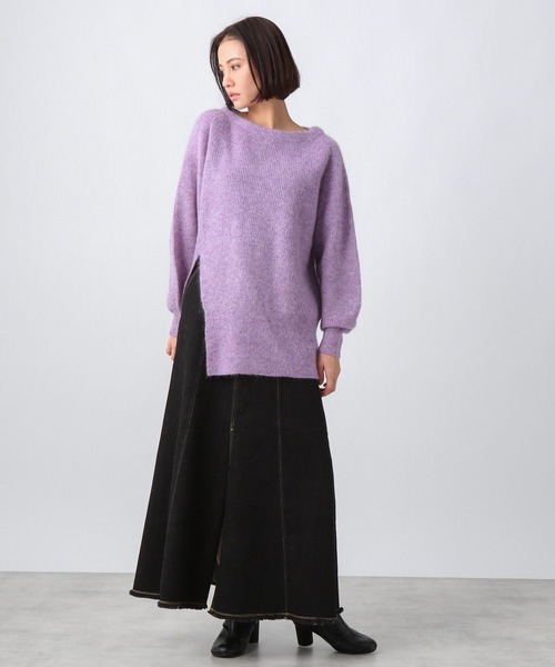 Ezick(エジック)の「ハイウエストデニムスカート(デニムスカート・レディース・ブラック・SMALL/MEDIUM)」の5枚目の写真