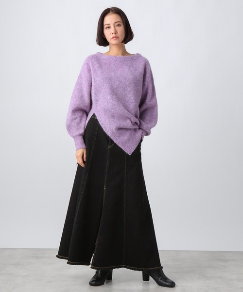 Ezick(エジック)の「ハイウエストデニムスカート(デニムスカート・レディース・ブラック・SMALL/MEDIUM)」の12枚目の写真