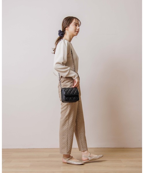 flower（フラワー）の「プレイフルバルーントップ（ニット/セーター・レディース・グレー/ベージュ・FREE）」の4枚目の写真