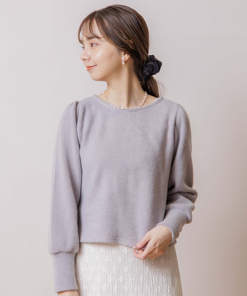 flower（フラワー）の「プレイフルバルーントップ（ニット/セーター・レディース・グレー/ベージュ・FREE）」の18枚目の写真