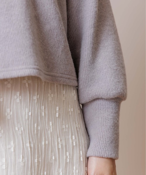 flower（フラワー）の「プレイフルバルーントップ（ニット/セーター・レディース・グレー/ベージュ・FREE）」の20枚目の写真