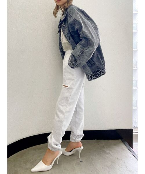 GYDA（ジェイダ）の「ダブルクラッシュスウェットパンツ（その他パンツ・レディース・ライトグレー/チャコールグレー・FREE）」の22枚目の写真