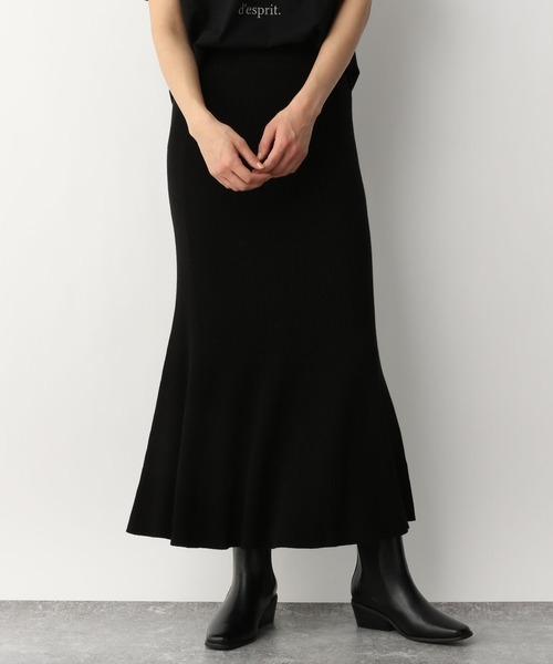A part by(アパートバイ)の「ニットマーメイドスカート 265272(スカート・レディース・ブラック/ライトベージュ/アイボリー/ライトグレー・FREE)」の8枚目の写真