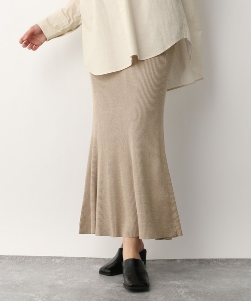 A part by(アパートバイ)の「ニットマーメイドスカート 265272(スカート・レディース・ブラック/ライトベージュ/アイボリー/ライトグレー・FREE)」の14枚目の写真