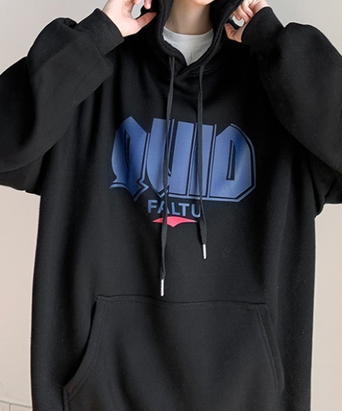 MGV（エムジーヴィー）の「オーバーサイズビッグロゴフーディー（パーカー・メンズ・ホワイト/ブラック/グレー・MEDIUM/LARGE/X-LARGE）」の12枚目の写真