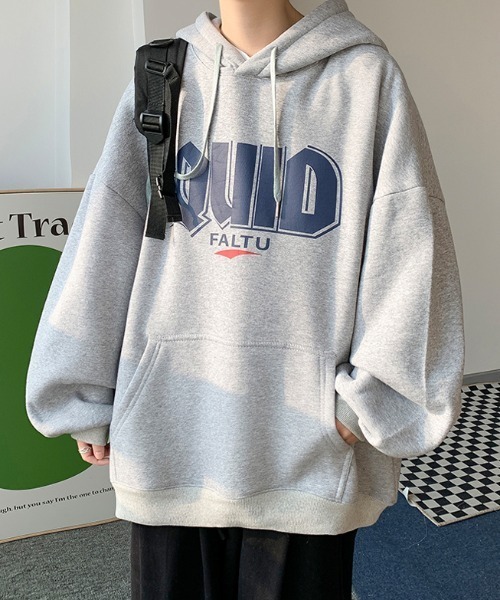 MGV（エムジーヴィー）の「オーバーサイズビッグロゴフーディー（パーカー・メンズ・ホワイト/ブラック/グレー・MEDIUM/LARGE/X-LARGE）」の10枚目の写真