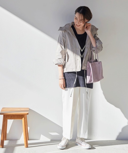 Doux archives（ドゥアルシーヴ）の「フード取り外し2WAYブルゾン
