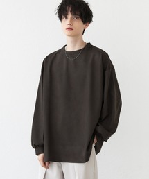 ビッグシルエットフェイクスウェードプルオーバー