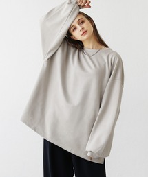 LILL | ビッグシルエットフェイクスウェードプルオーバー(スウェット)