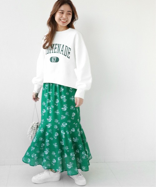 JOURNAL STANDARD relume(ジャーナルスタンダード レリューム)の「《追加4》カレッジスウェットNo.67◆(Tシャツ/カットソー・レディース・ホワイト/ベージュ/グリーン・FREE)」の11枚目の写真