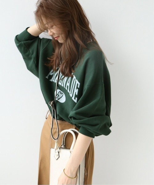 JOURNAL STANDARD relume(ジャーナルスタンダード レリューム)の「《追加4》カレッジスウェットNo.67◆(Tシャツ/カットソー・レディース・ホワイト/ベージュ/グリーン・FREE)」の8枚目の写真