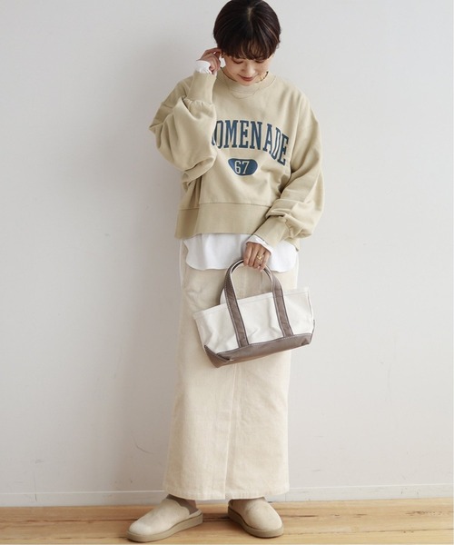 JOURNAL STANDARD relume(ジャーナルスタンダード レリューム)の「《追加4》カレッジスウェットNo.67◆(Tシャツ/カットソー・レディース・ホワイト/ベージュ/グリーン・FREE)」の19枚目の写真