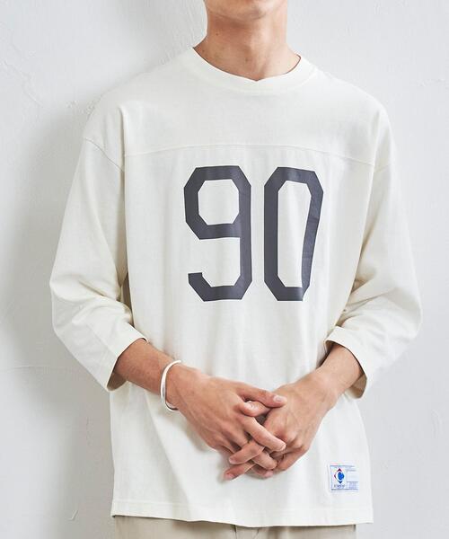 ナンバリングフットボール7分袖Tシャツ