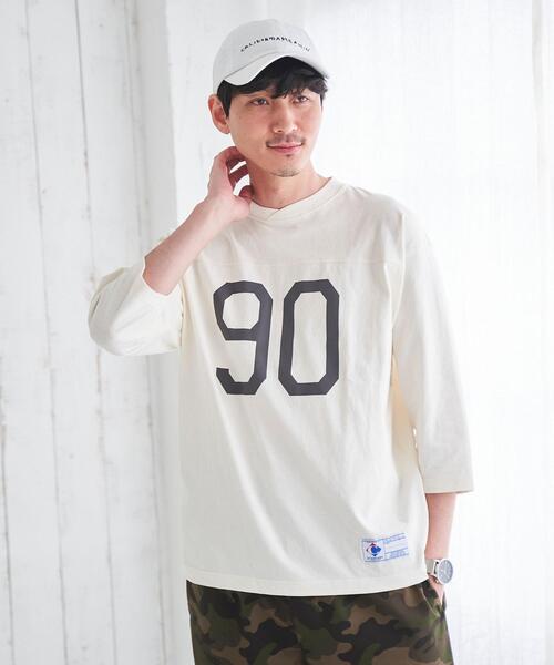 ナンバリングフットボール7分袖Tシャツ