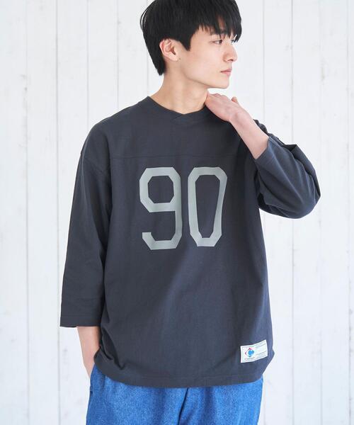 ナンバリングフットボール7分袖Tシャツ