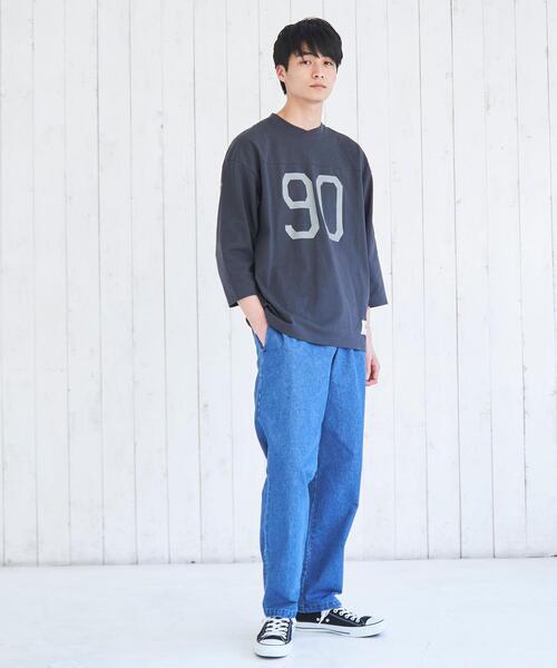 ナンバリングフットボール7分袖Tシャツ