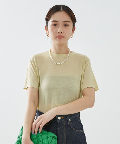 sale baserange ベースレンジ バンブー Tシャツ M タグ札あり baserange ベースレンジ バンブーTシャツ ミント