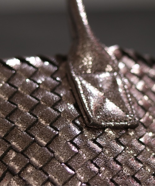 GUSCIO(グッシオ)の「【グッシオゴールド】メタリックメッシュトートバッグ ポーチ付き 軽量 手編み(トートバッグ・レディース・ブラウン/シルバー/ガンメタ/シャンパン・FREE)」の18枚目の写真