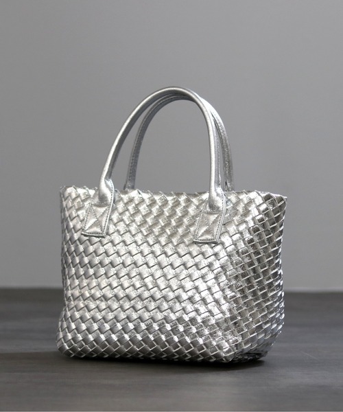 GUSCIO(グッシオ)の「【グッシオゴールド】メタリックメッシュトートバッグ ポーチ付き 軽量 手編み(トートバッグ・レディース・ブラウン/シルバー/ガンメタ/シャンパン・FREE)」の21枚目の写真