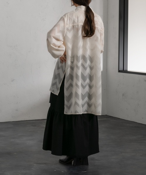 Ezick（エジック）の「イレギュラーティアードスカート（スカート・レディース・ホワイト/ブラック/オリーブ・FREE）」の18枚目の写真