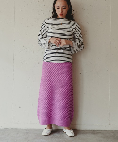 Kari & lili（カウリアンドリィリィ）の「boat neck border ct（Tシャツ/カットソー・レディース・ブラック/ホワイト・FREE）」の16枚目の写真