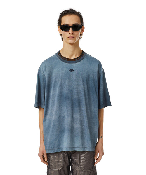 DIESEL（ディーゼル）の「メンズ Tシャツ リラックスフィット（Tシャツ/カットソー・メンズ・ホワイト/ネイビー・XX-LARGE/MEDIUM/X-SMALL/X-LARGE/LARGE/SMALL）」の21枚目の写真