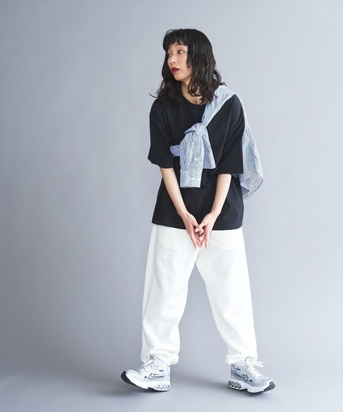 THE STANDARD（ザスタンダード）の「WEGO/スタンダードクルー半袖ネックT（Tシャツ/カットソー・メンズ・オレンジ/ライトベージュ/ホワイト/ブラック/グリーン・SMALL/LARGE/MEDIUM）」の16枚目の写真