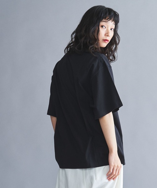 THE STANDARD（ザスタンダード）の「WEGO/スタンダードクルー半袖ネックT（Tシャツ/カットソー・メンズ・オレンジ/ライトベージュ/ホワイト/ブラック/グリーン・SMALL/LARGE/MEDIUM）」の19枚目の写真