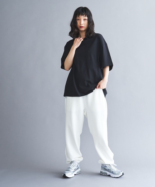 THE STANDARD（ザスタンダード）の「WEGO/スタンダードクルー半袖ネックT（Tシャツ/カットソー・メンズ・オレンジ/ライトベージュ/ホワイト/ブラック/グリーン・SMALL/LARGE/MEDIUM）」の17枚目の写真