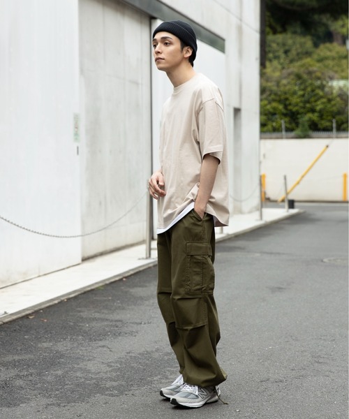 THE STANDARD（ザスタンダード）の「WEGO/スタンダードクルー半袖ネックT（Tシャツ/カットソー・メンズ・オレンジ/ライトベージュ/ホワイト/ブラック/グリーン・SMALL/LARGE/MEDIUM）」の21枚目の写真