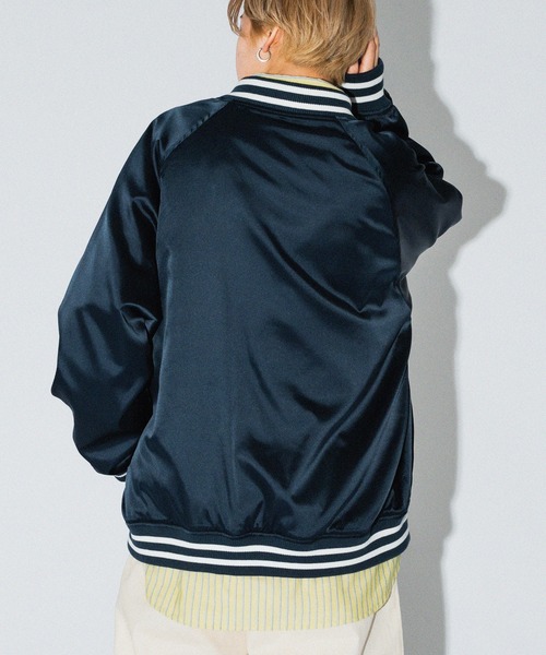 kutir（クティール）の「ラインリブサテンスタジャン（スタジャン・レディース・ブラック/ネイビー/レッド/グリーン・FREE）」の19枚目の写真