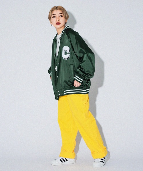 kutir（クティール）の「ラインリブサテンスタジャン（スタジャン・レディース・ブラック/ネイビー/レッド/グリーン・FREE）」の16枚目の写真