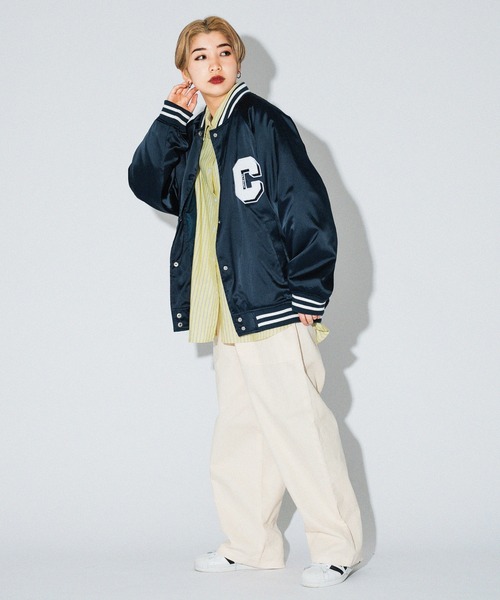 kutir（クティール）の「ラインリブサテンスタジャン（スタジャン・レディース・ブラック/ネイビー/レッド/グリーン・FREE）」の20枚目の写真