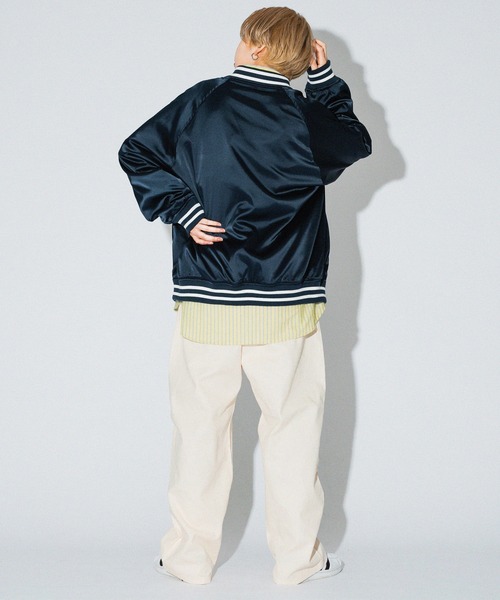 kutir（クティール）の「ラインリブサテンスタジャン（スタジャン・レディース・ブラック/ネイビー/レッド/グリーン・FREE）」の21枚目の写真