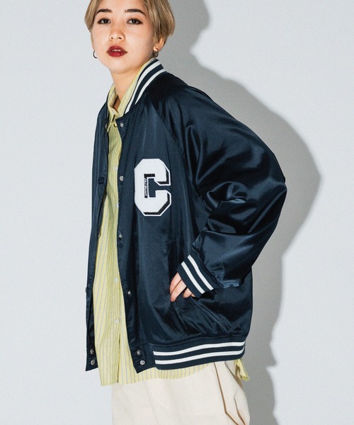 kutir（クティール）の「ラインリブサテンスタジャン（スタジャン・レディース・ブラック/ネイビー/レッド/グリーン・FREE）」の18枚目の写真