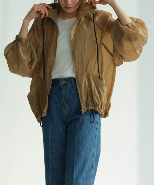 Arnold Palmer（アーノルドパーマー）の「＜ARNIE ARNOLD PALMER/アーニーアーノルドパーマー＞はっ水シアーマウンテンパーカー（マウンテンパーカー・レディース・ピンクベージュ/ベージュ・L/LL/M）」の4枚目の写真