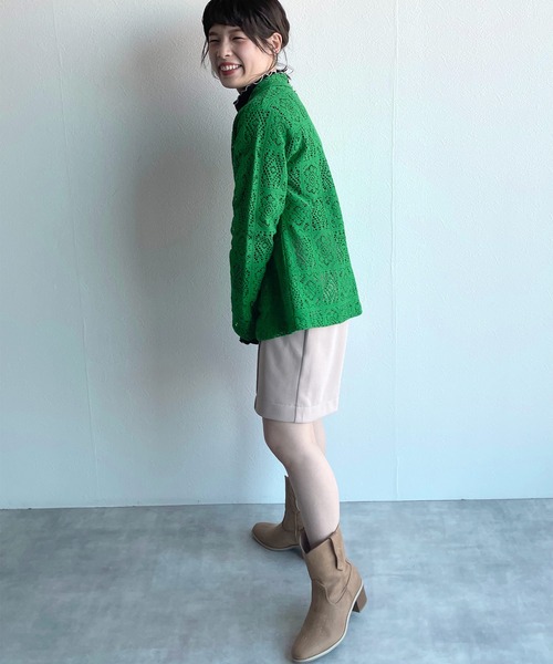 w closet（ダブルクローゼット）の「レースパイピングシャツ