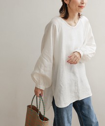 URBAN RESEARCH DOORS | リネンVネックチュニックブラウス(シャツ/ブラウス)