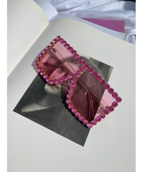 WC（ダブル シー）の「ビジューTOYグラス（サングラス・レディース・サックスブルー/ピンク・FREE）」の12枚目の写真