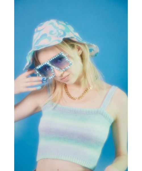 WC（ダブル シー）の「ビジューTOYグラス（サングラス・レディース・サックスブルー/ピンク・FREE）」の4枚目の写真