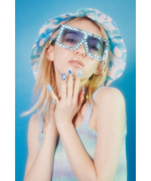 WC（ダブル シー）の「ビジューTOYグラス（サングラス・レディース・サックスブルー/ピンク・FREE）」の5枚目の写真