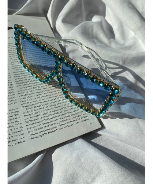 WC（ダブル シー）の「ビジューTOYグラス（サングラス・レディース・サックスブルー/ピンク・FREE）」の9枚目の写真