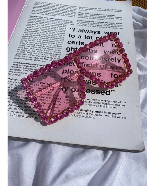 WC（ダブル シー）の「ビジューTOYグラス（サングラス・レディース・サックスブルー/ピンク・FREE）」の11枚目の写真