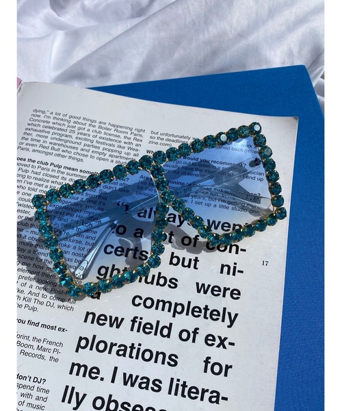 WC（ダブル シー）の「ビジューTOYグラス（サングラス・レディース・サックスブルー/ピンク・FREE）」の10枚目の写真