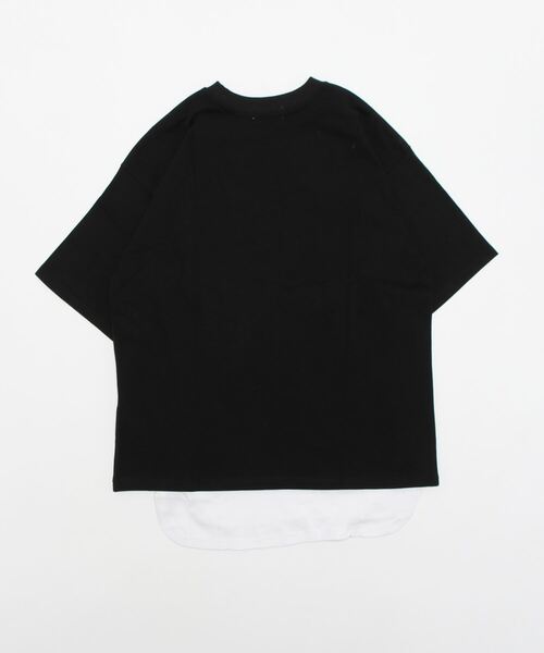 STYLEBLOCK(スタイルブロック)の「ヘビーウエイト配色ステッチBIGTシャツ&ロングタンクトップ(Tシャツ/カットソー・メンズ・ブラック×ホワイト/ホワイト/パープル/ミント/ベージュ・L/M/LL)」の6枚目の写真
