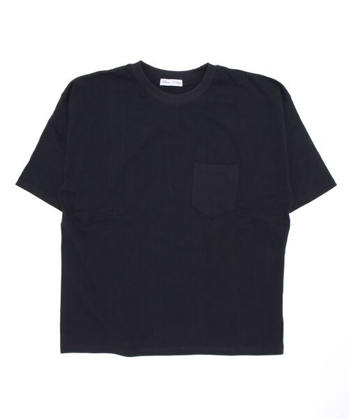 STYLEBLOCK(スタイルブロック)の「ヘビーウエイト配色ステッチBIGTシャツ&ロングタンクトップ(Tシャツ/カットソー・メンズ・ブラック×ホワイト/ホワイト/パープル/ミント/ベージュ・L/M/LL)」の7枚目の写真