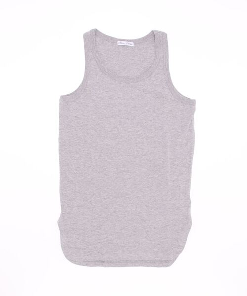 STYLEBLOCK(スタイルブロック)の「ヘビーウエイト配色ステッチBIGTシャツ&ロングタンクトップ(Tシャツ/カットソー・メンズ・ブラック×ホワイト/ホワイト/パープル/ミント/ベージュ・L/M/LL)」の9枚目の写真