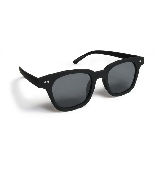 ANCHOR（アンカー）の「スクエアフレーム ブラックラバーサングラス（サングラス・メンズ・ブラック×グレー/ブラック×ブルー/ブラック×ベージュ・FREE）」の2枚目の写真